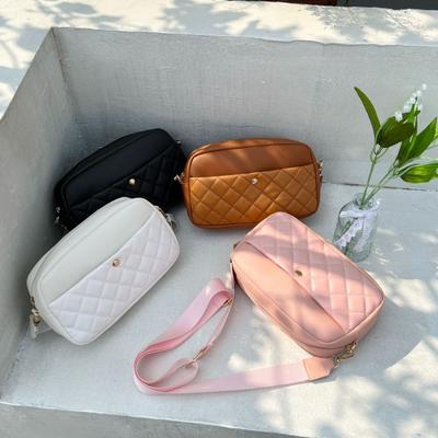Diamond Check Makeup Bag Taška cez rameno Štýlová dámska taška na telefón