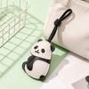 PU Leather Panda Pendant Lanyard Ornaments Bag Hanging Charms Trendy Panda Keychain  Men