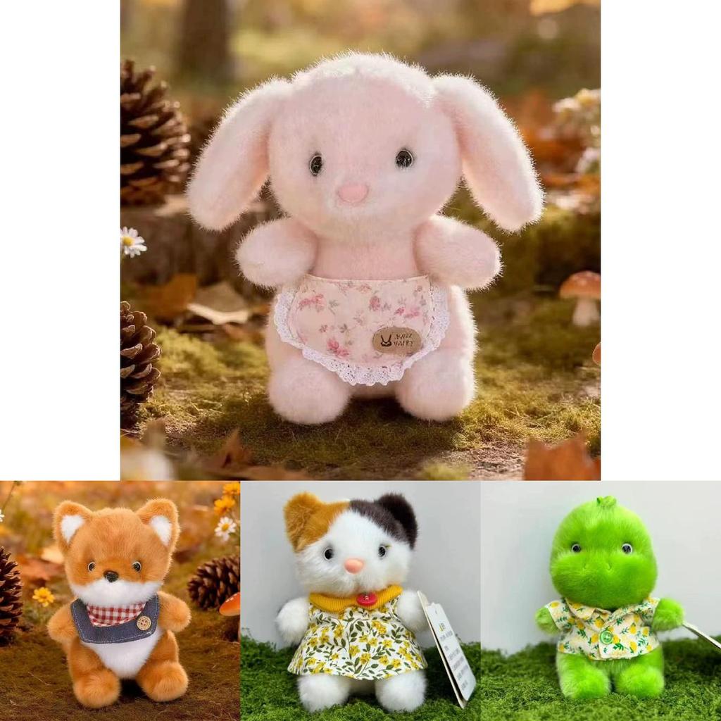 Série Jardim Coelho Raposa Esquilo Brinquedo de Pelúcia Com Algodão PP Para Decoração de Sala de Brinquedos Infantil