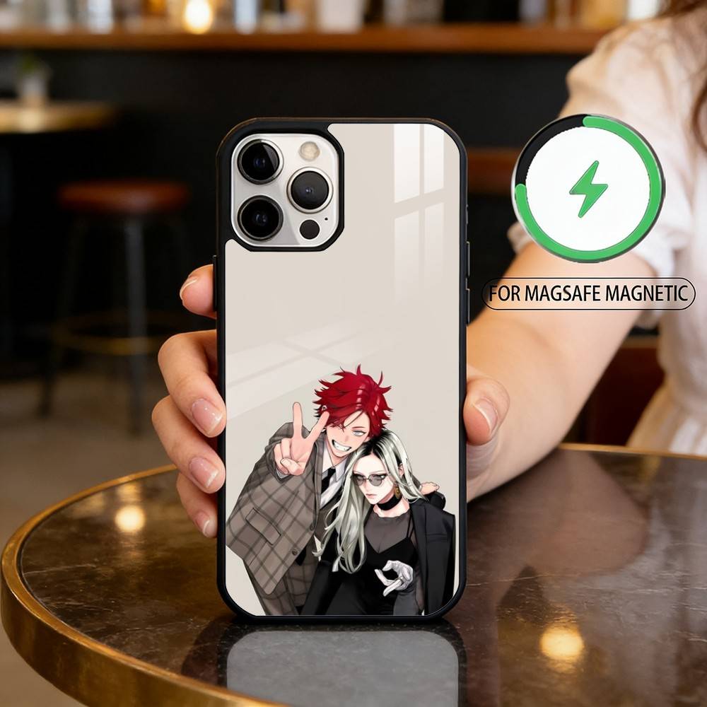 C-Comics G-Gokurakugai Phone Case For iPhone17,16,15,14,13,12,11 Plus,Pro Max Magnetic For Magsafe Wireless Charging