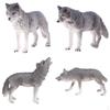 4 Pieces Plastic Animal Model Figurines For Kids Gift Home Decor