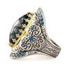 Classical Carving Oval Cubic Zircon Luxury Party Man Woman Jewelry Finger Ring