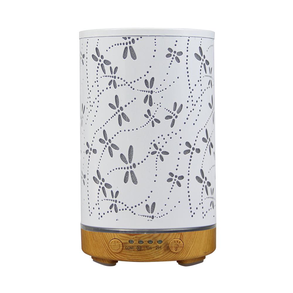 Timing Function Essential Oil Diffuser 100ml Scent Diffuser Hollow Dragonfly Bee Ultrasonic Air Humidifier Iron Aroma Diffuser