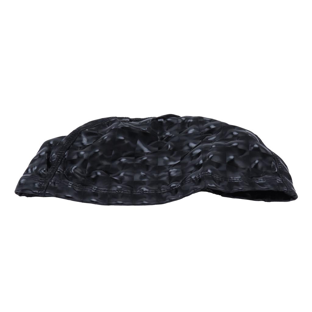 Swimming Cap Bright Color Waterproof Swimming Cap Hot Spring Swimming Cap for Men and WomenPearl Black
