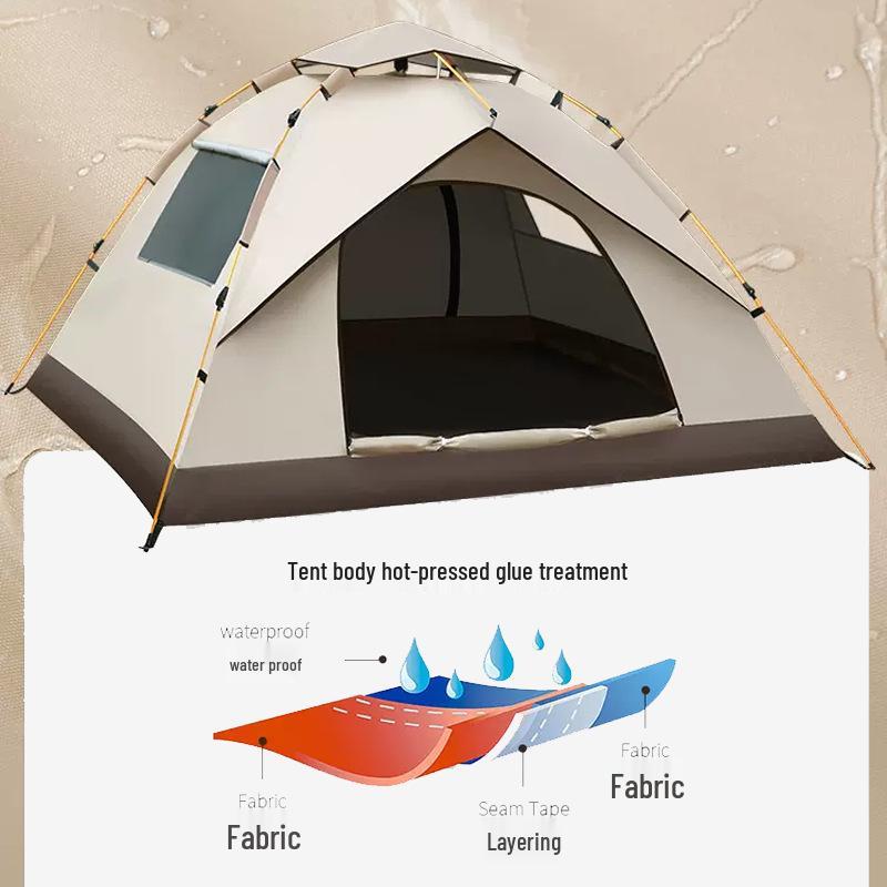 Draagbare Waterdichte Pop-Up Kampeertent met Zonbescherming