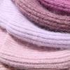 Autumn/Winter New Angora Long Plush Rabbit Fur Knit Hat, Casual Belt with Small Sequins, Warm, Thickened, Couple's Knit Hat