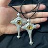 Identity Alva V Lorenz Eye Pendant Necklace With Alloy Geometric For Daily