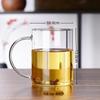 ZISIZ High Borosilicate Heat-Resistant Glass Tea Cup
