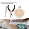 5pcs Gold Color Jewelry Making Rings Assorted Size Open Jump Rings Jumper Rings  Bracelet Repairing