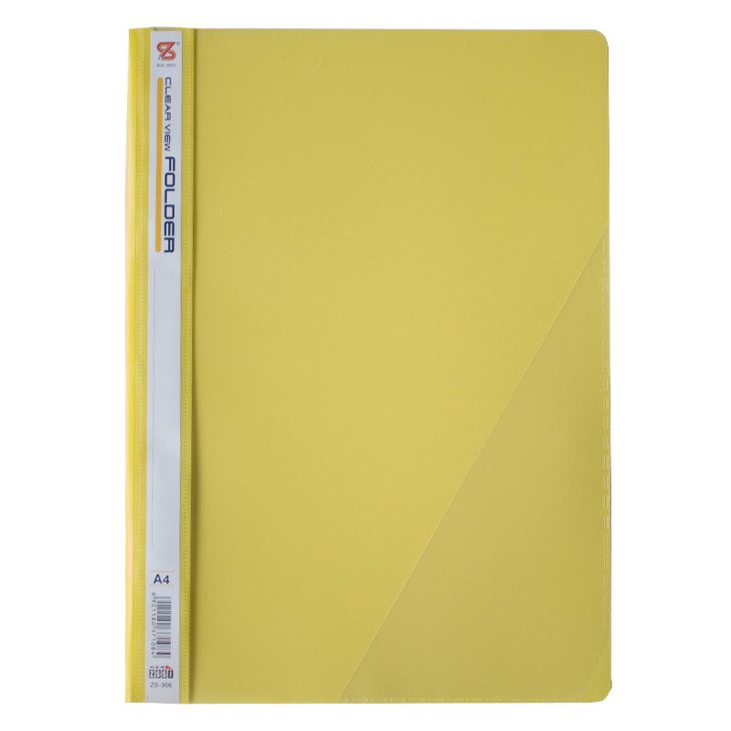 Loose-Leaf Folder A4 Simple Clip Two-Hole Clip Pp Punch Binding Insert Bag Folder Plastic File Binder Storage Storage Clip Office Office Supplies