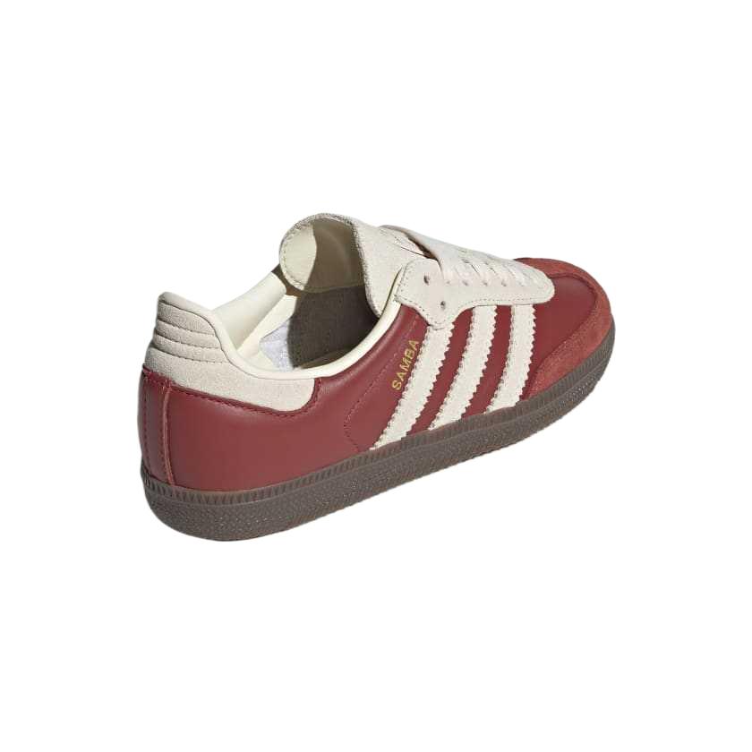 adidas Samba OG J Preloved Ruby Cream White Kids Sneakers Red Gum JH7863