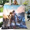 Game God of War Printed Blanket Picnic Blanket Warm Flannel Blankets Home Bed Linings Blankets for Beds Birthday Gift