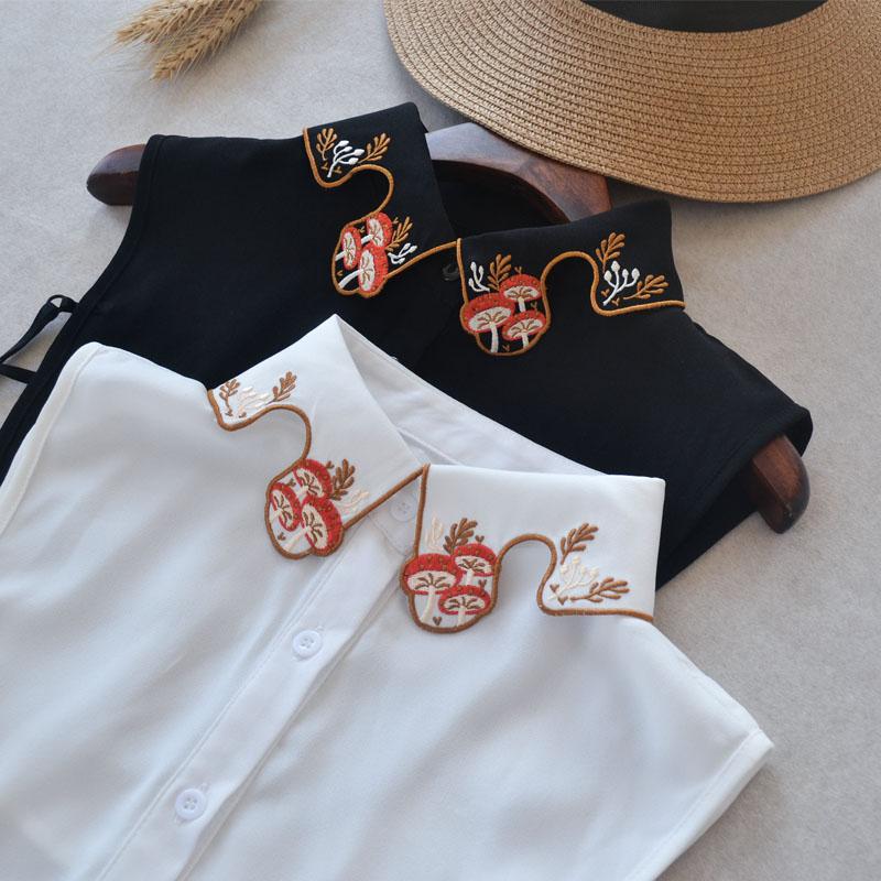 Female Half Shirt Detachable Collars for Womens Sweater Blouse Tops Shoulder Fake Collar New Design False Collar Ties