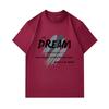 Men's 100% Cotton Crew Neck Short Sleeve T-Shirt, Inspirational Dream Action Bridge Printed Casual Comfortable Lightweight Tee for Daily Wear Street A