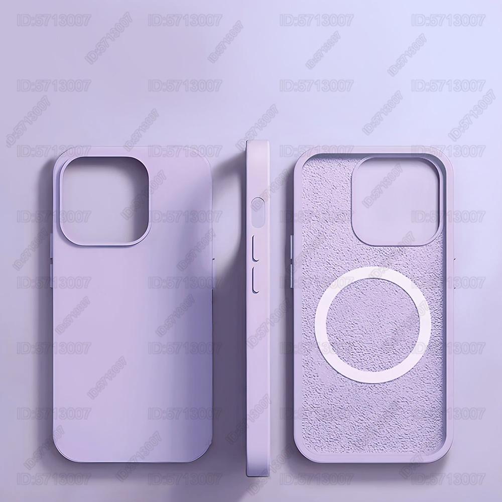 Magnetyczne etui z płynnego silikonu odporne na wstrząsy Dla Dla Iphone 16 15 14 13 12 11 Pro Max 16 Plus Dla Magsafe Pokrowiec do ładowania bezprzewodowego