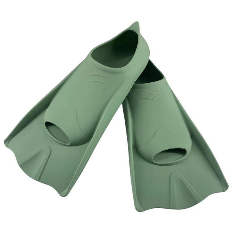 Silicone Snorkeling Fins Adults Kids - Open Heel Freediving Training Swim Universal Fit
