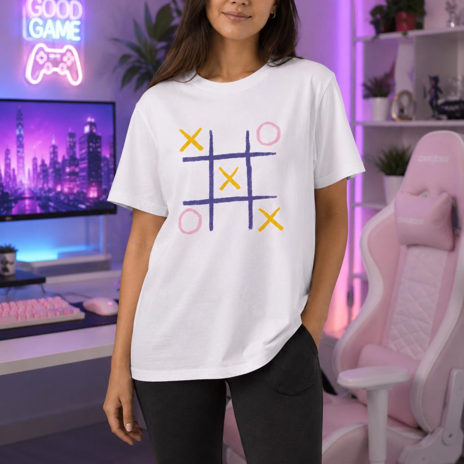 Tic Tac Toe Tee | Casual Game Shirt 2XL