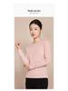 220g Women's Long-Sleeve Heavyweight White T-Shirt, Round Neck, Xinjiang Cotton