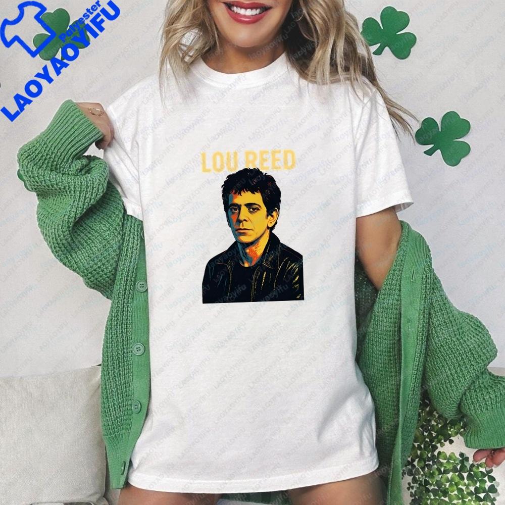KoreanStyle Review Of Unisexs Clothing Lou Reed Summer ShortSleeved Shirt Suitable For Both Unisex And Unisex Comfortable TShirt