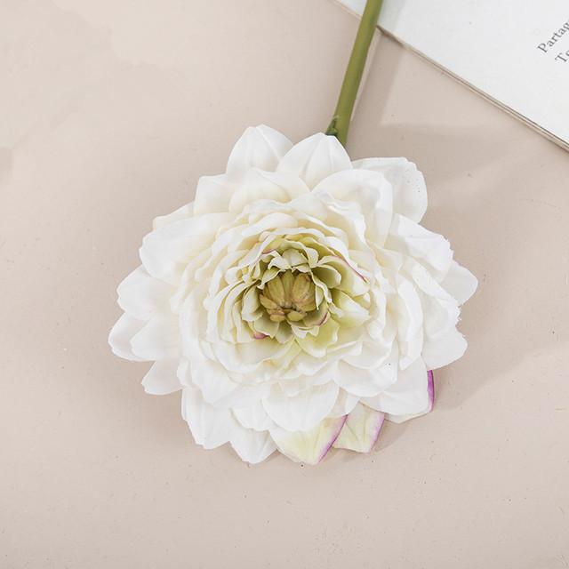 

Георгин Искусственный Цветок Шелковый Пион Ручной Букет Свадебный Флористический Материал Домашний Декор Стола Аксессуары Реквизит для Фото