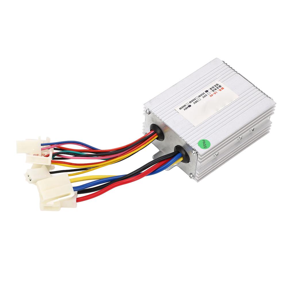 Bike Motor Controller Kit 48V 350W Power Display Multiple Protection Brush Motor Controller with Throttles for DIY