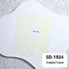 Waterproof Solid Color & Gradient French Nail Stickers - Durable & Stylish for DIY Manicures