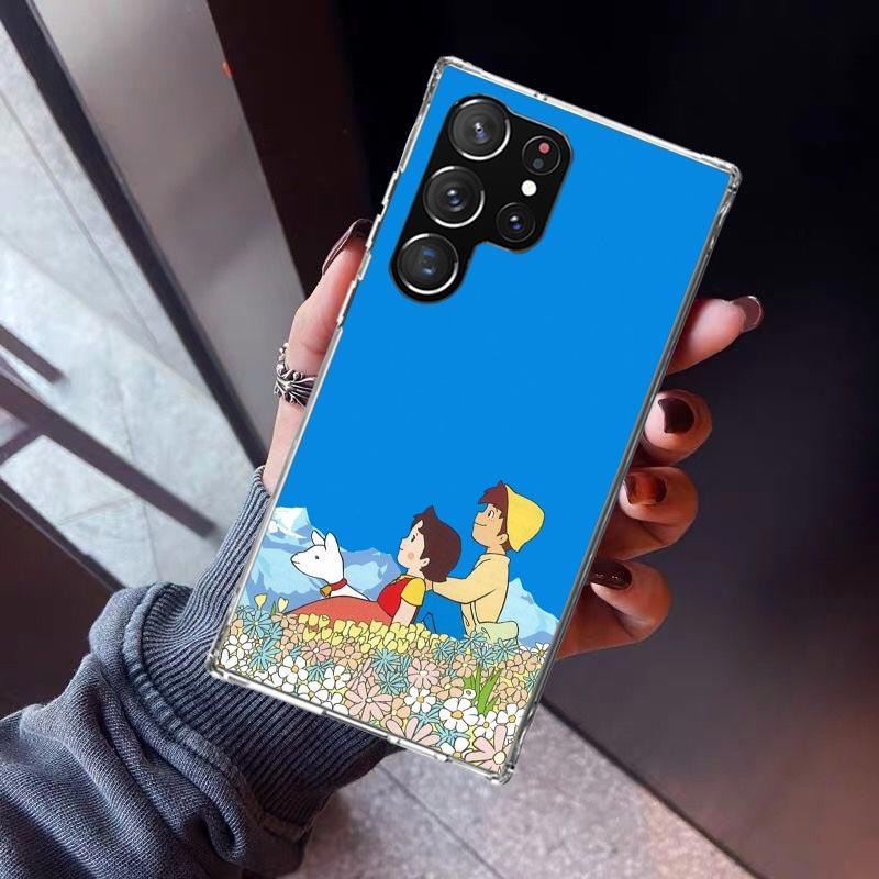 Heidi Cute Cartoon Phone Case For Samsung Galaxy S26 S25 Edge S24 S23 Ultra S22 Plus S21 S20 FE Soft TPU Back Cover Funda Galaxy