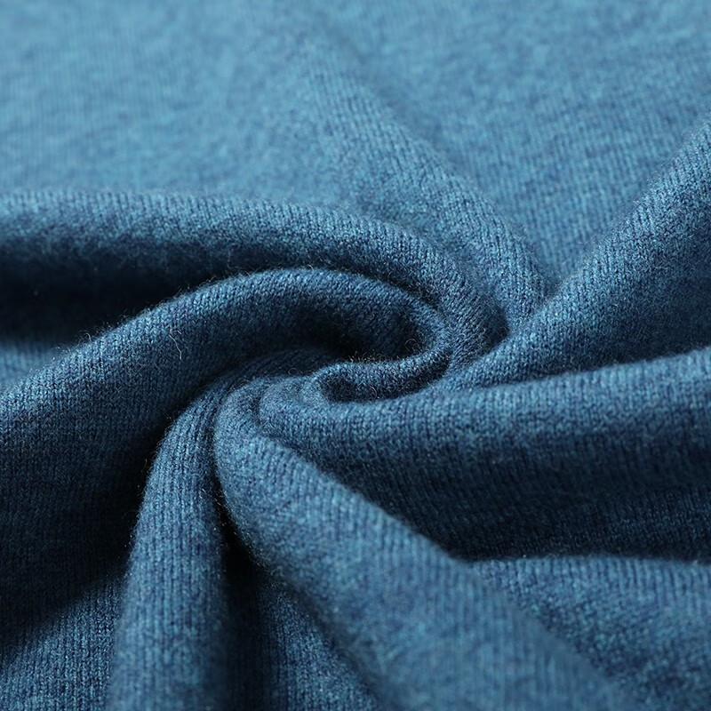 Hengyuanxiang Men's 100% Pure Wool Round Neck Sweater