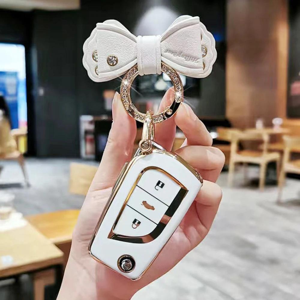 Auto TPU Schlüsselhülle Schale Schlüsselanhänger Halter Schlüsselabdeckung Zubehör für Toyota Fortuner Revo Atis Innova Levin Camry Reiz Highlander Corolla