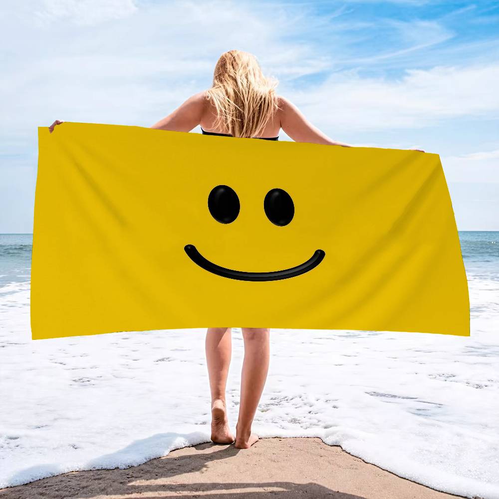 S-Smile Anime Beach Swimming Towel Soft Absorbent Washcloth Children's Gifts for Kids Travel Camping Gym