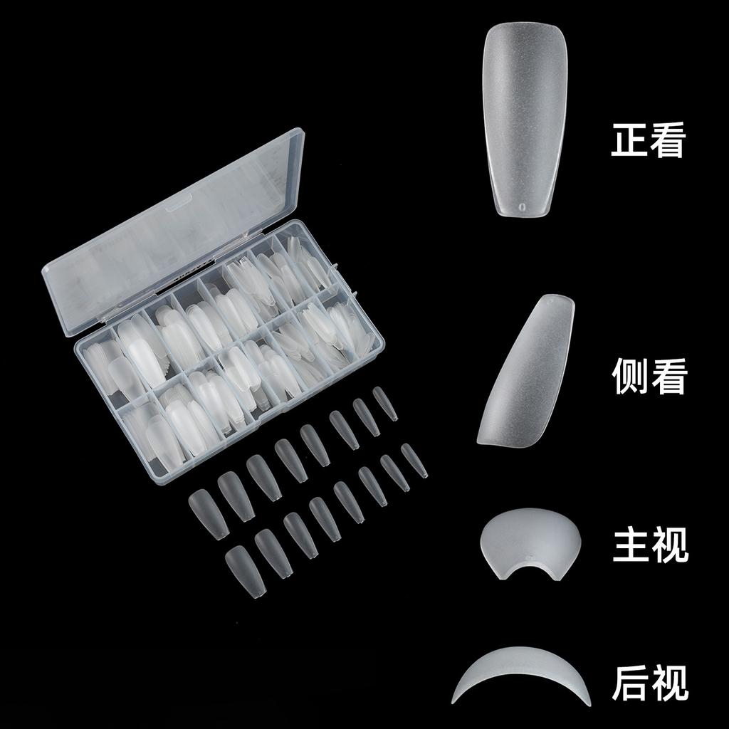 Wearing Nail Pieces Box Matte Transparent Nail Pieces 420 Pieces Manual Wearing Nail Pieces Special for Wearing Nail Pieces