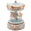 Rotating Horse Style Music Box Musical Box with Colorful Lights Valentine"s Day Gift Home Decor