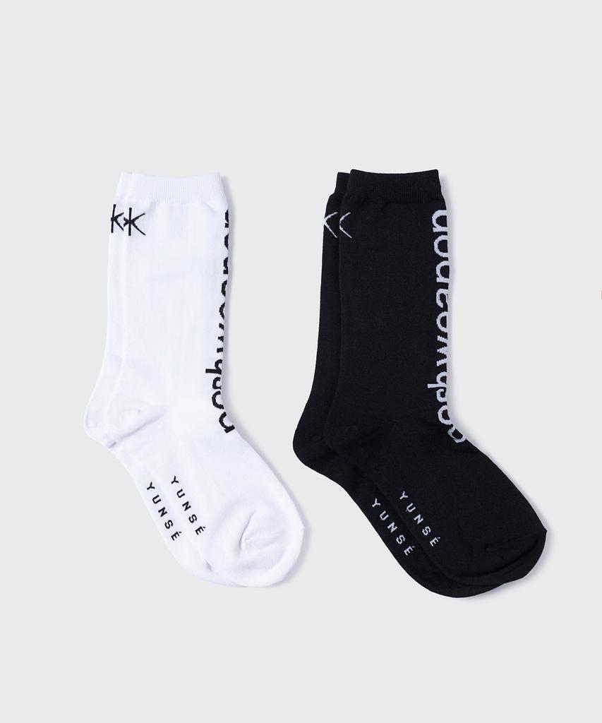 Yunse Hatch Logo Socks (Black)