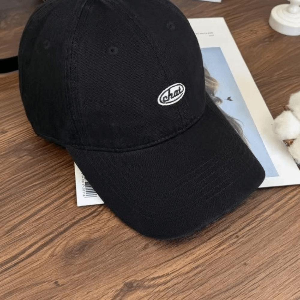 Embroidery Baseball Hat Korean Snapback Cap Simple Peaked Cap  Outdoor