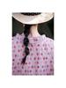 Strawberry Pink Retro Linen Cardigan: Versatile Summer Sun Protection Top