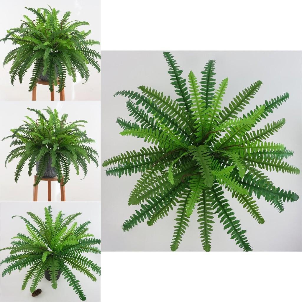 Fake Nephrolepis Cordifolia Plant Wall Decor With Multi Leaf Design For Event Decoration And Interior Use