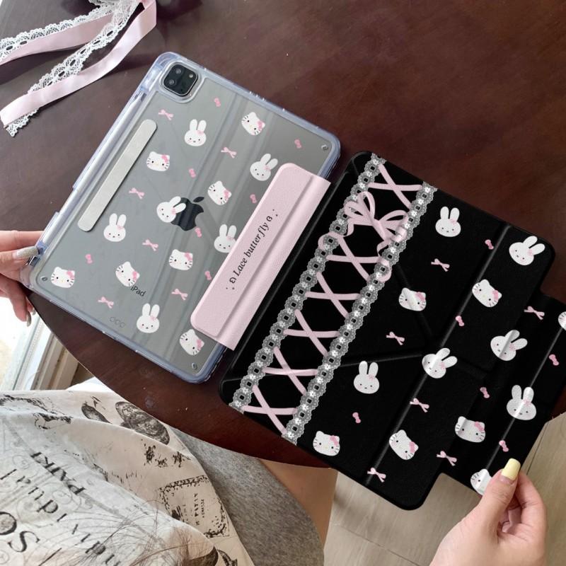 Kawaii Miffy Cartoon IPad Case With Stand Auto Sleep Pro 11 13 Air 10.9 Mini 6 7 8.3 10.2 9.7 Inch