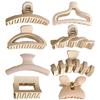 Fashion Frosted Brown Hair Clip  Ladies Temperamen Hairpin Large  Back of Head Shark Clip Korean Style  Hair Accessories