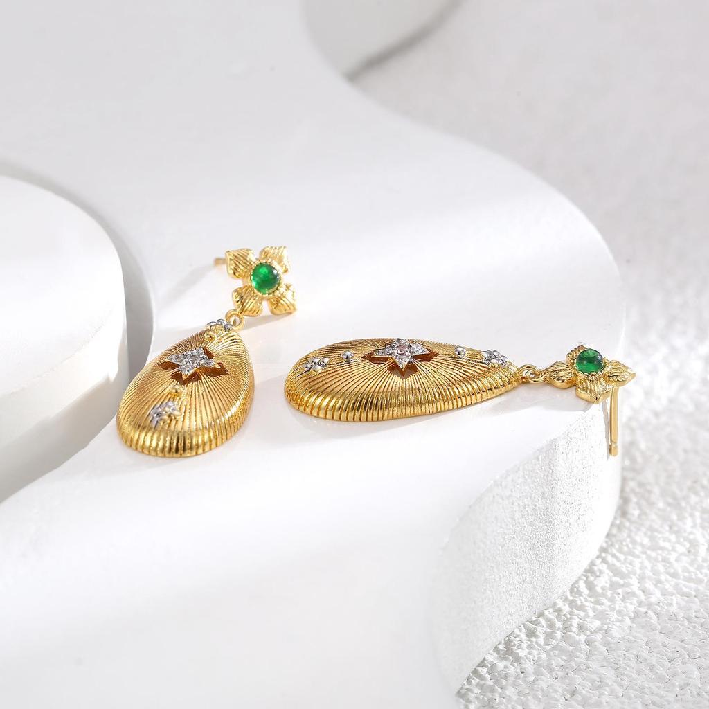 Matte Gold & Silver Hong Kong Style Designer Earrings for Women - European, American, & Korean Minimalist Collection