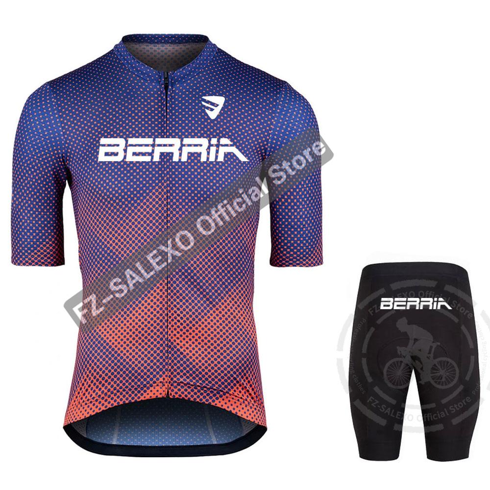 2026 Summer Breathable Cycling Suit Set  Men Summer Cycling Jersey Sets MTB Maillot Cyclisme Homme Road Bike Shirts Suit Bicycle Bib Shorts