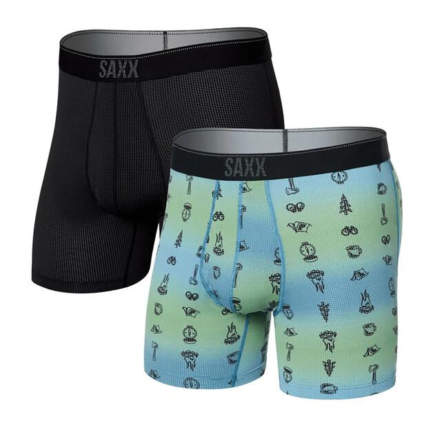 SAXX Underwear Quest Quick Dry Mesh Brief Fly Boxer Briefs 2 Units