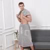 Men'S Coral Fleece Bath Skirt Is Anti-Empty And Can Wear Bath Towels For Soft And Absorbent Swimming And Bathing Bathrobe