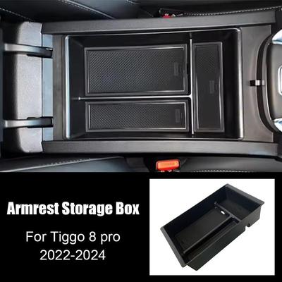 1PC For Chery Tiggo 8 Pro Max 2025 2025 2025 Center Console Armrest Storage Box Tray Organizer Interior Accessories