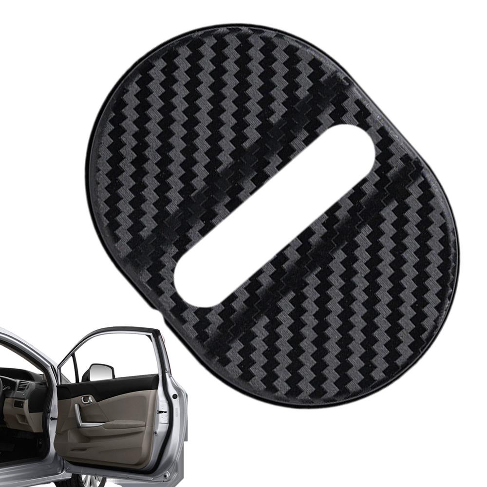 Door Latch Cover For Cars Noise Reducing Door Lock Cover 4 PCS Door Latch Cover Shock Absorbing Door Lock Protector Car Door