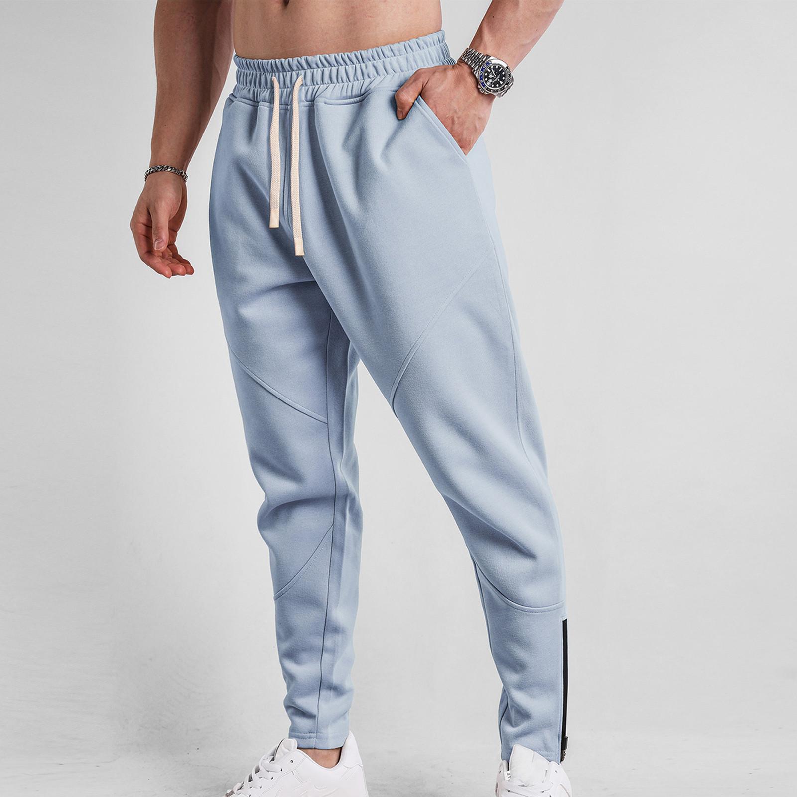 

Повседневные спортивные брюки, мужские свободные леггинсы с длинными вставками, тренировочные брюки для бега и фитнеса L