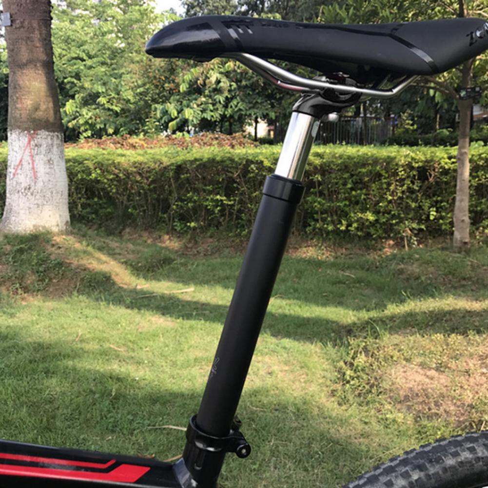 SPS 405 Aluminiumlegierung Mountainbike Stoßfeste Sattelstütze Fahrrad Stoßdämpfende Sattelrohr Fahrradausrüstung Schwarz