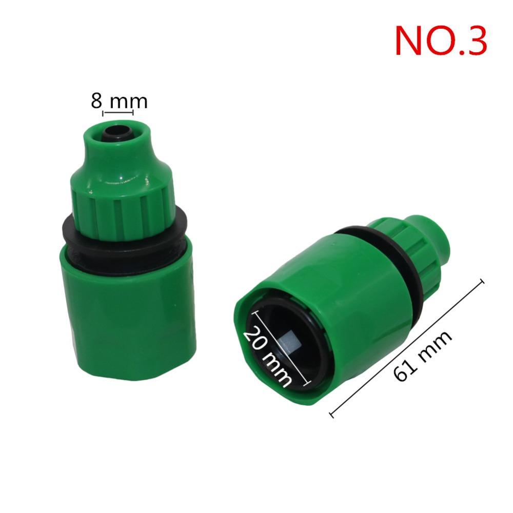 Fast Coupling Adapter with 4/7mm 8/11mm Hose Connector Drip Tape for Garden Irrigation Plastic Quick Connector Kits Tube Joint