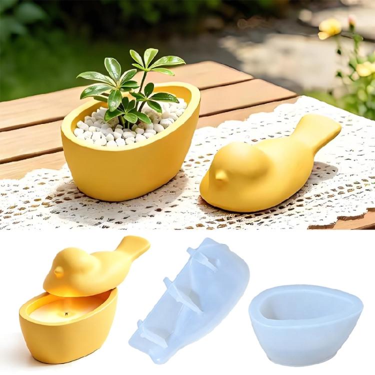 Sturdy Silicone Mould For Crafting Unique Bird Shape Organizers And Displays