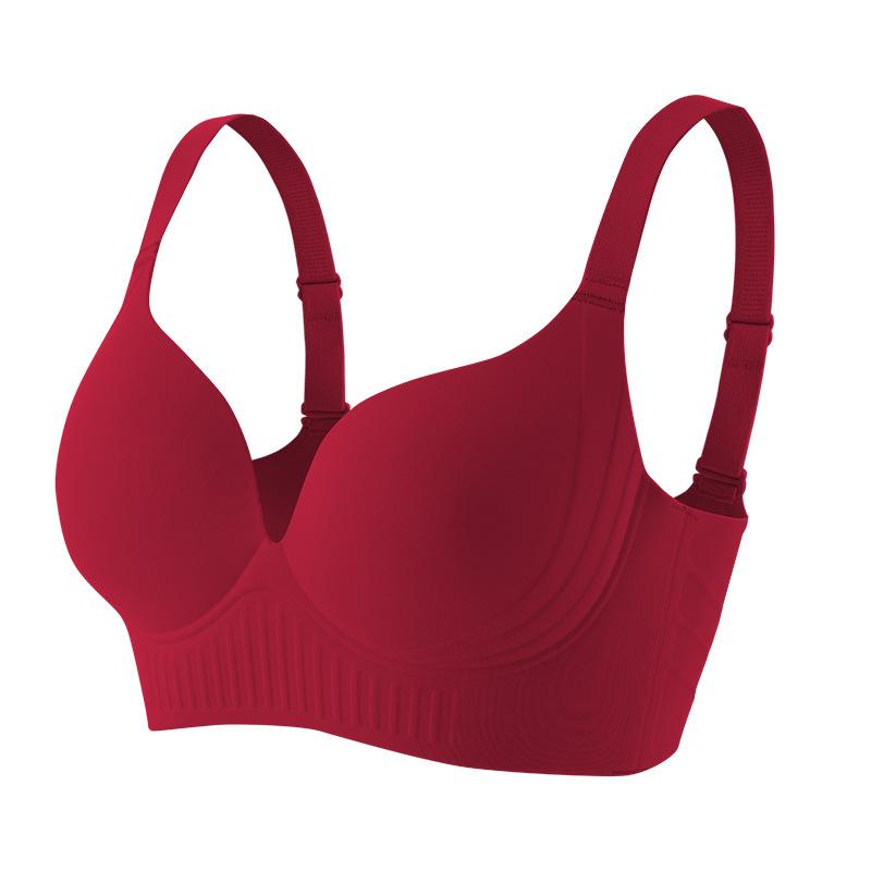 

Нежный бюстгальтер Женский красный бюстгальтер без косточек Сборный бюстгальтер Коллекция Аксессуар для бюстгальтера Бюстгальтер 46/105D вино красного
