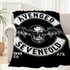 Band A-Avenged Sevenfold Throw Lightweight 240G Flannel Blanket Soft Skin-Friendly For Summer Cooling